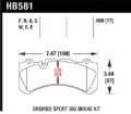 Picture of Hawk Performance HAWK HPS Brake Pad Sets Front - HB581F.660