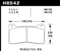 Picture of Hawk Performance HAWK DTC-30 Brake Pad Sets Rear - HB542W.490