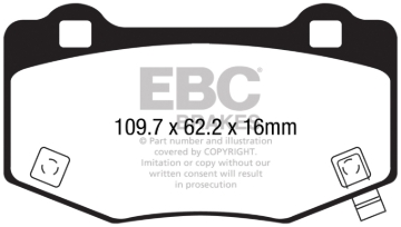Picture of EBC Yellowstuff Brake Pad Sets - DP43056R