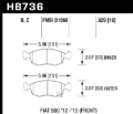 Picture of Hawk Performance HAWK Ceramic Brake Pad Sets - HB736Z.629