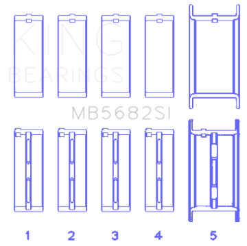 Picture of King Engine Bearings KING Performance Main Bearings - MB5682SI