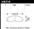 Picture of Hawk Performance HAWK Super Duty Brake Pad Sets - HB714P.715