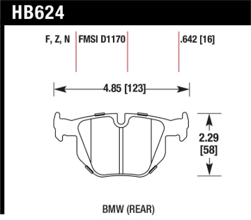 Picture of Hawk Performance HAWK Ceramic Brake Pad Sets - HB624Z.642