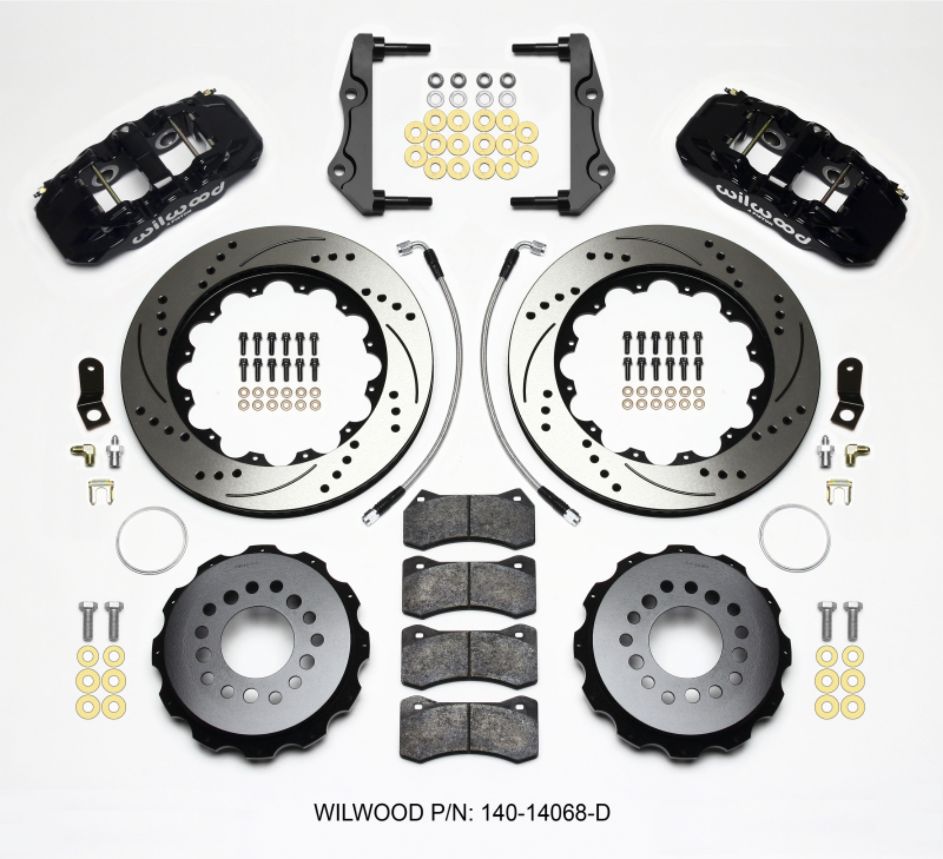 Picture of Wilwood WIL Aero Brake Kit Rear Big Brake Kits - 140-14068-D