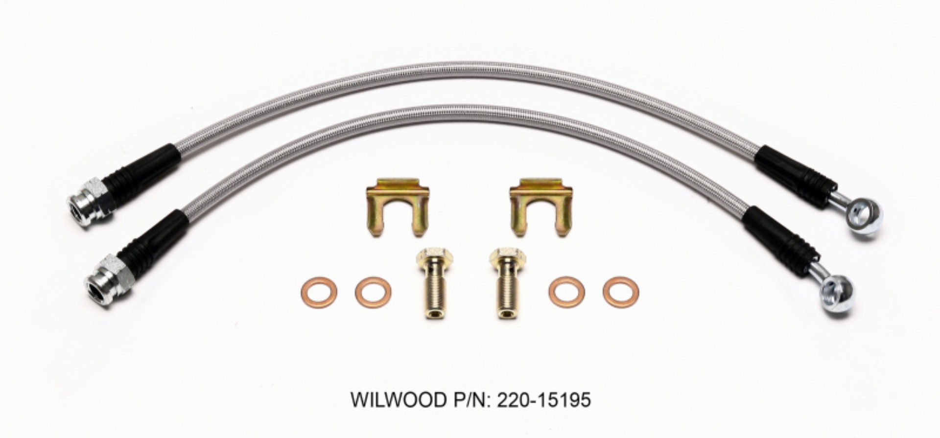 Picture of Wilwood WIL Flexline Brake Hose Rear Brake Line Kits - 220-15195
