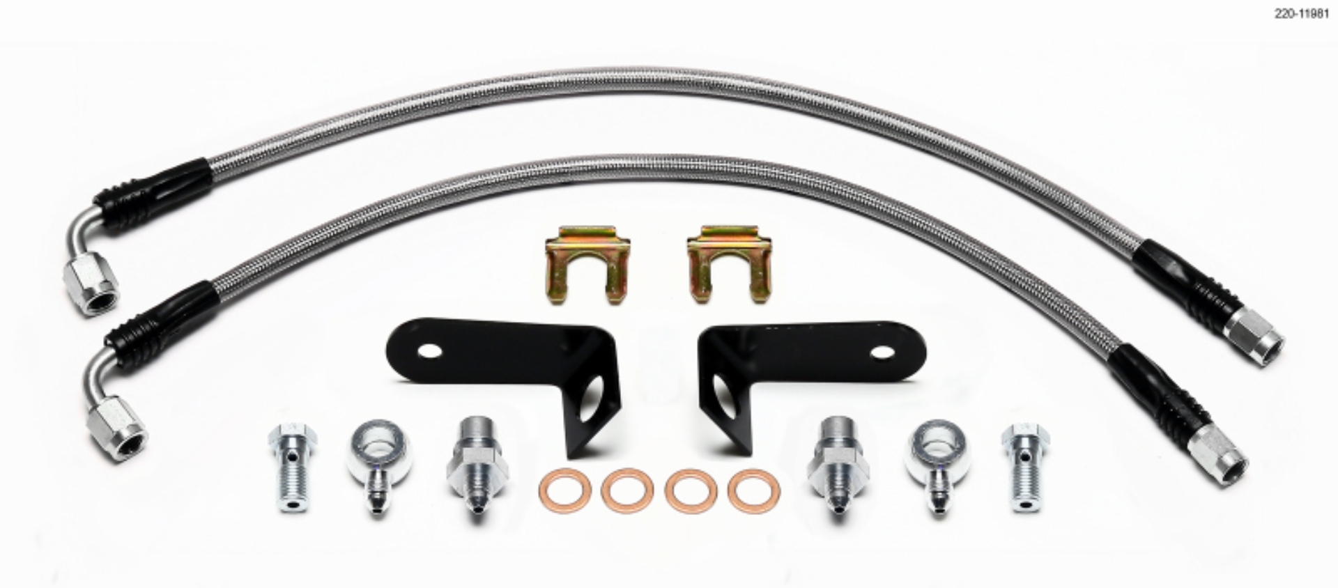 Picture of Wilwood WIL Flexline Brake Hose Rear Brake Line Kits - 220-11981