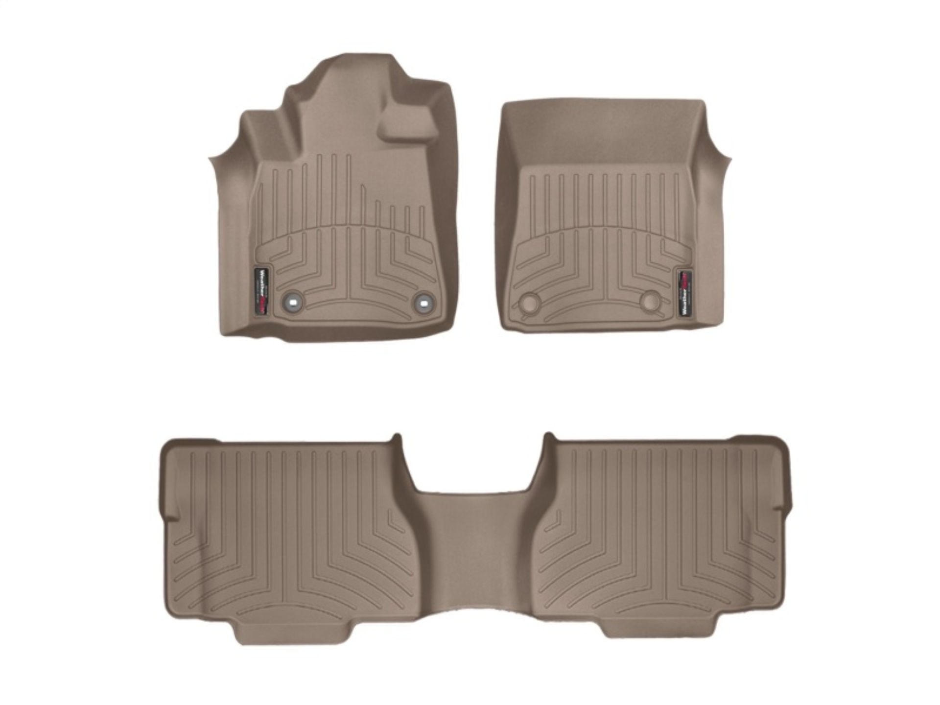 Picture of WeatherTech 12+ Toyota Sequoia Front and Rear Floorliners - Tan