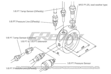 Picture of GReddy GRE Oil Filter Block - 12002801