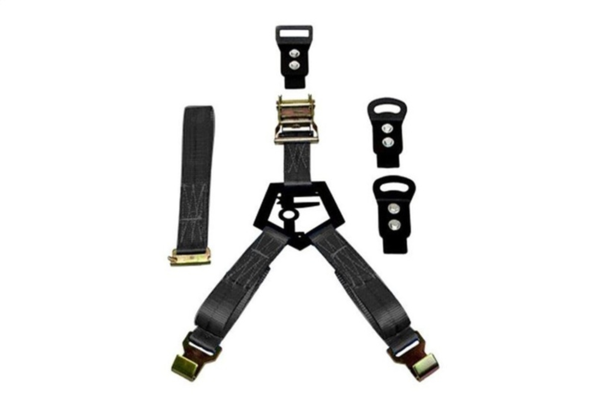 Picture of N-Fab NFB Bed Mounted Tire Strap Spare Tire Carriers - BM1TSBK
