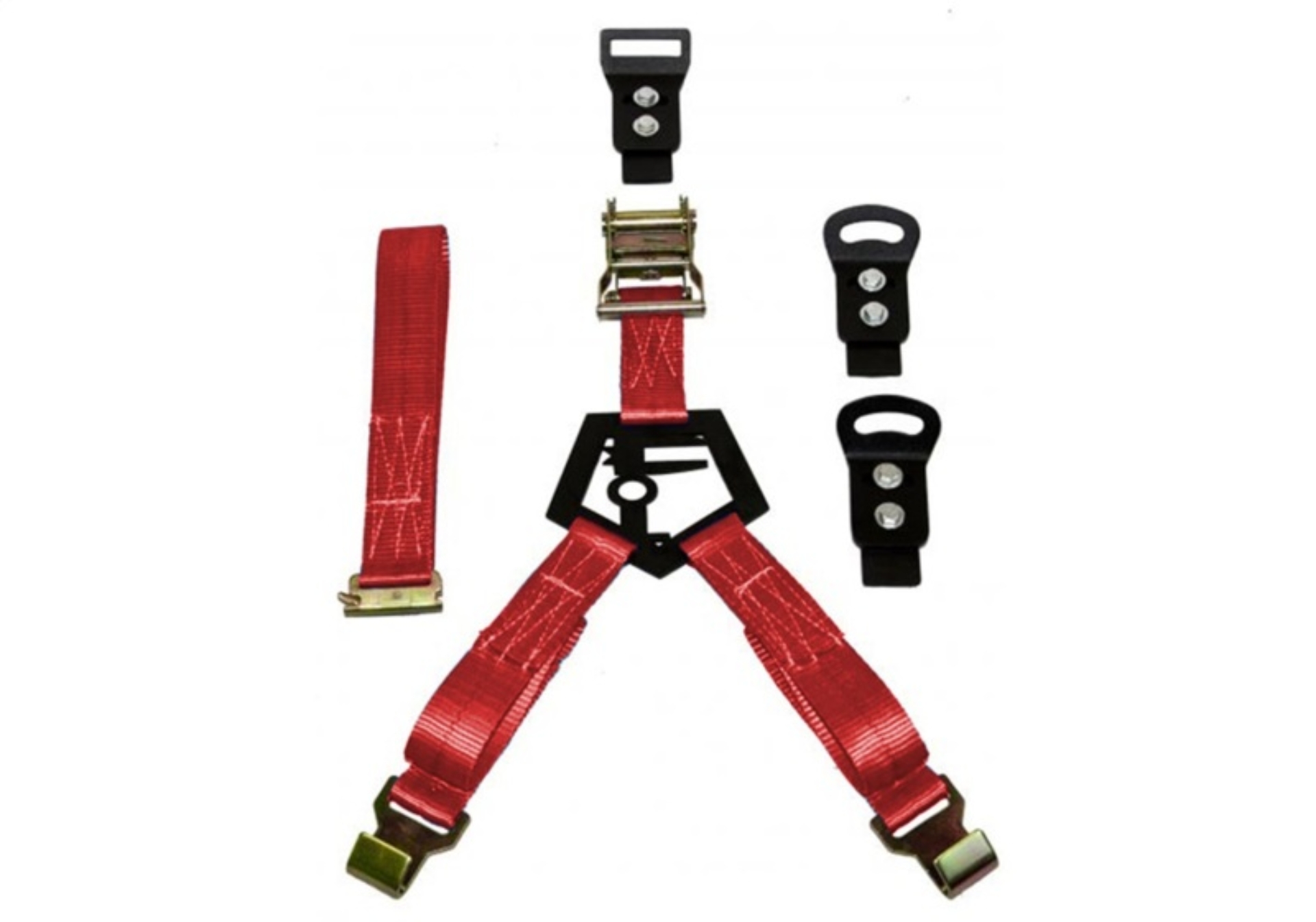 Picture of N-Fab NFB Bed Mounted Tire Strap Spare Tire Carriers - BM1TSRD