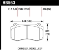 Picture of Hawk Performance HAWK HPS Brake Pad Sets - HB563F.656