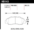 Picture of Hawk Performance HAWK HP+ Brake Pad Sets - HB143N.680