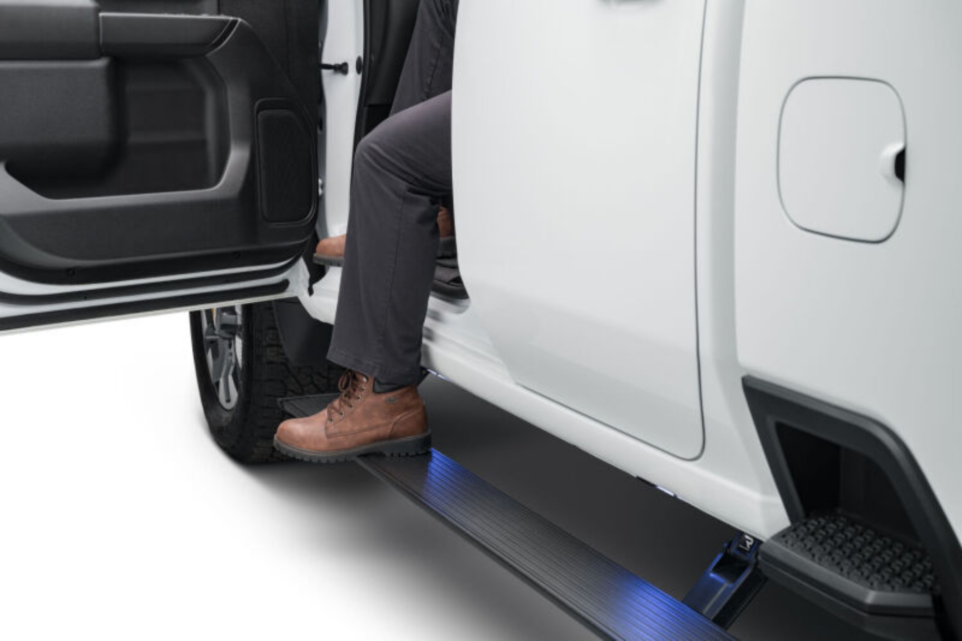 Picture of AMP Research AMP PowerStep Plug N Play Running Boards - 76127-01A-B