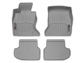 Picture of WeatherTech 14+ BMW 5-Series Front and Rear Floorliners - Grey