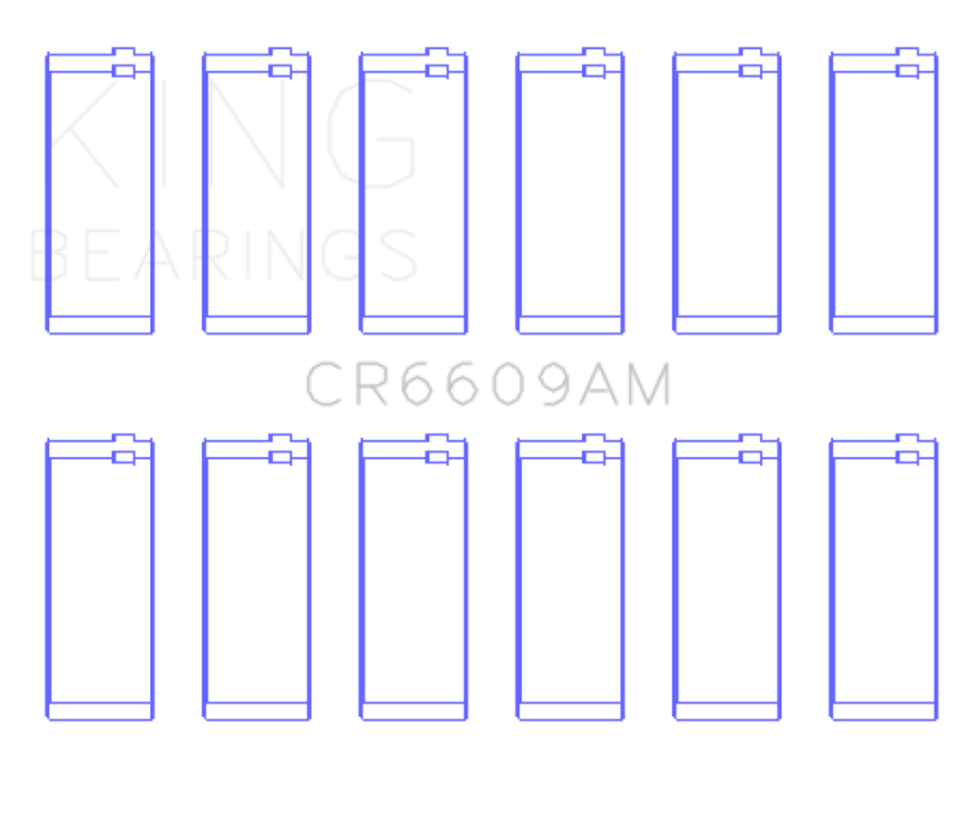 Picture of King Engine Bearings KING Performance Rod Bearings - CR6609AM