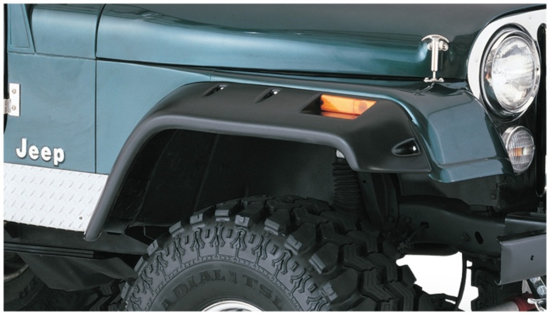 Picture of Bushwacker BUS Jeep Cutout Style Flares Fender Flares - 10059-07
