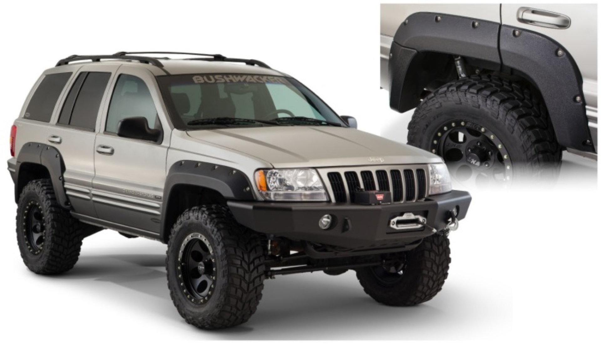 Picture of Bushwacker BUS Jeep Cutout Style Flares Fender Flares - 10072-07