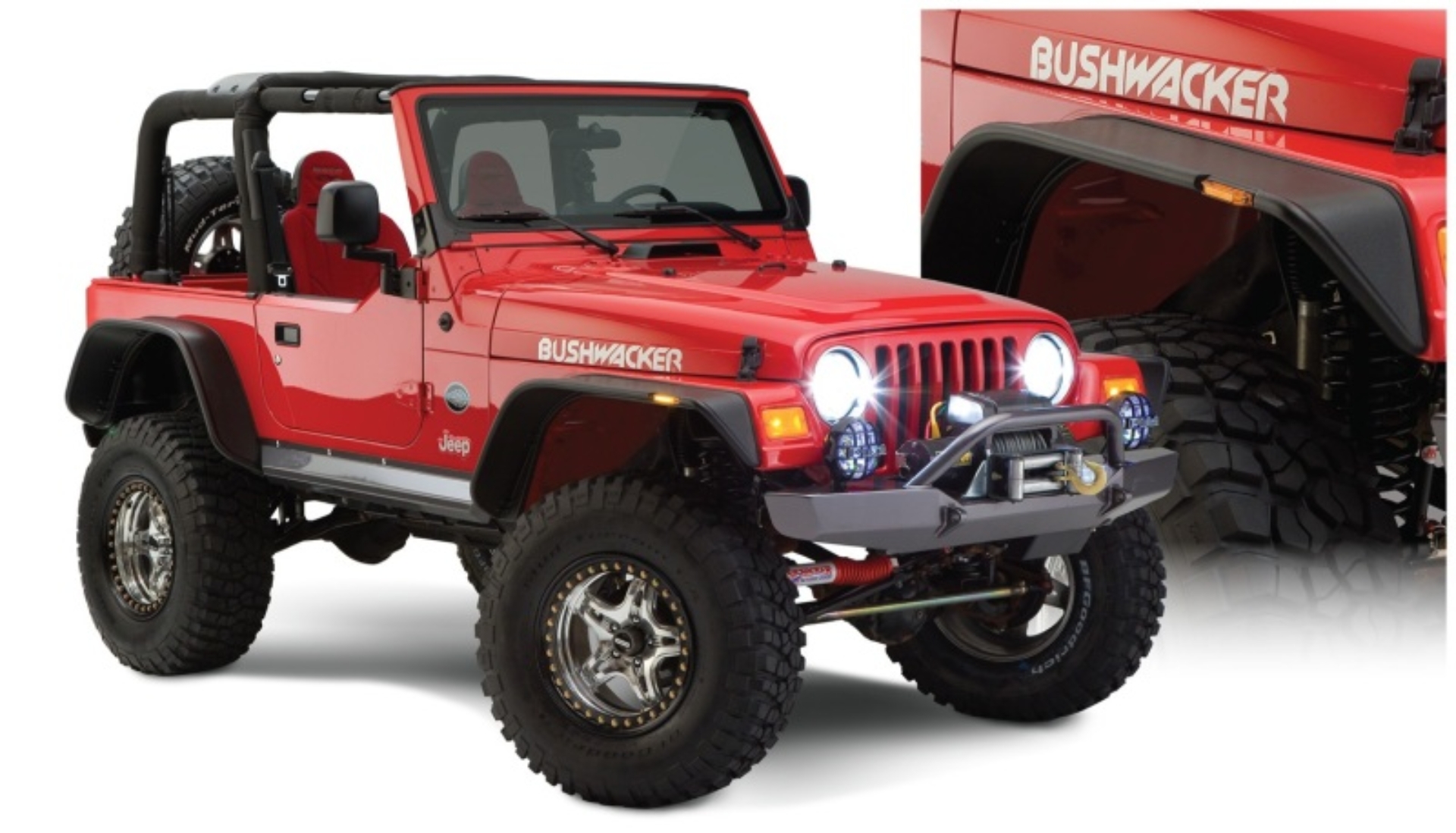 Picture of Bushwacker BUS Jeep Flat Style Flares Fender Flares - 10920-07