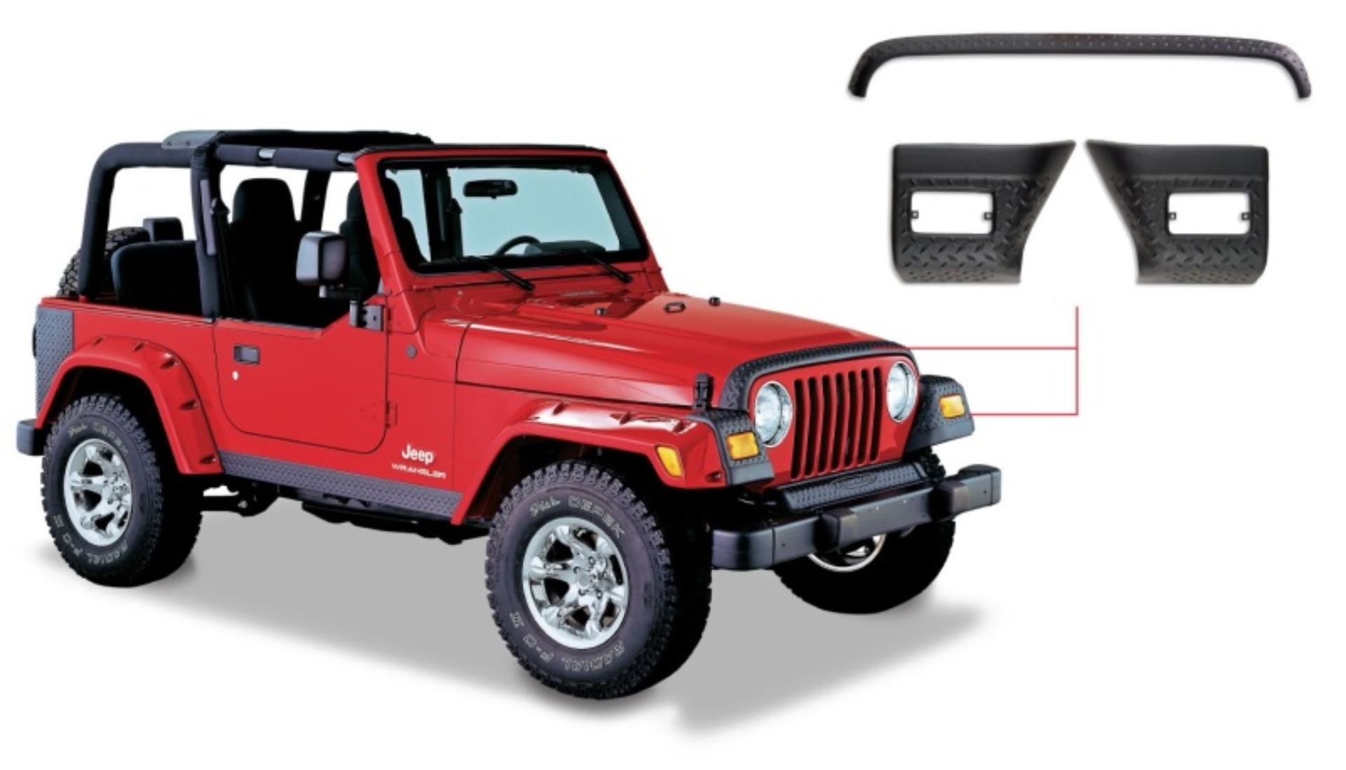 Picture of Bushwacker BUS Trail Armor Body Armor & Rock Rails - 14005