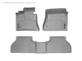 Picture of WeatherTech 14+ Chevrolet Silverado Front and Rear Floorliners - Over The Hump - Grey