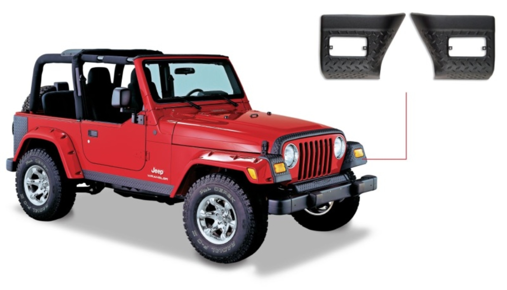 Picture of Bushwacker BUS Trail Armor Body Armor & Rock Rails - 14007