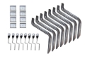 Picture of Lund 92-00 Chevy CK Crew Cab EZ Running Board Mounting Bracket Kit - Brite