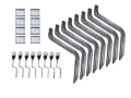 Picture of Lund 92-00 Chevy CK Crew Cab EZ Running Board Mounting Bracket Kit - Brite