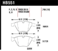 Picture of Hawk Performance HAWK HT-10 Brake Pad Sets - HB551S.748