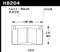 Picture of Hawk Performance HAWK DTC-30 Brake Pad Sets - HB204W.615