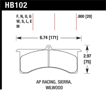 Picture of Hawk Performance HAWK DTC-70 Brake Pad Sets Rear - HB102U.800