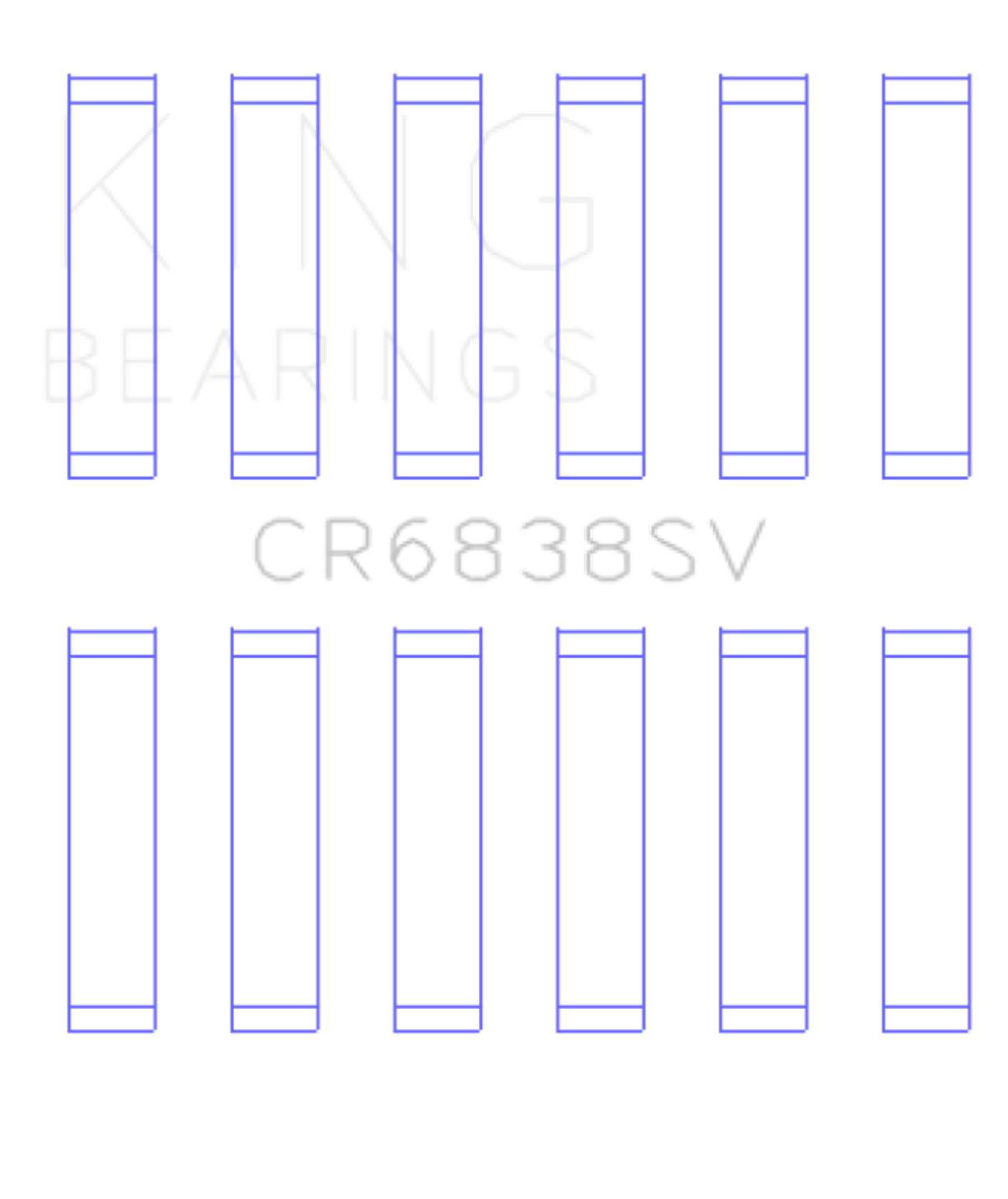 Picture of King Engine Bearings KING Connecting Rod Bearings - CR6838SV