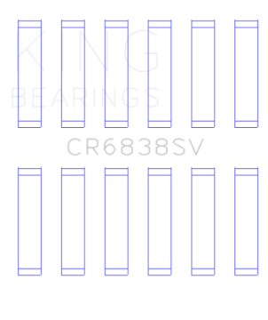 Picture of King Engine Bearings KING Connecting Rod Bearings - CR6838SV