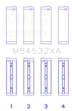 Picture of King Engine Bearings KING Main Bearings - MB4532XA