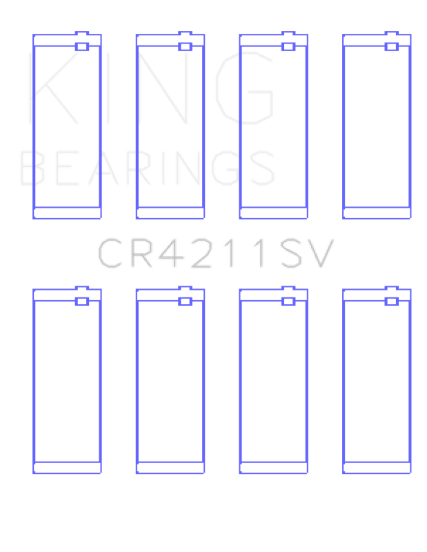 Picture of King Engine Bearings KING Connecting Rod Bearings - CR4211SV