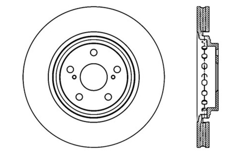 Picture of Sport Drilled & Slotted Brake Rotor; Front Right