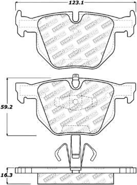 Picture of Stoptech ST Street Brake Pads Rear - 305.11700