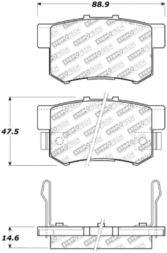 Picture of Stoptech ST Street Brake Pads Front - 305.05370