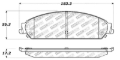 Picture of Stoptech ST Street Brake Pads Front - 305.10580