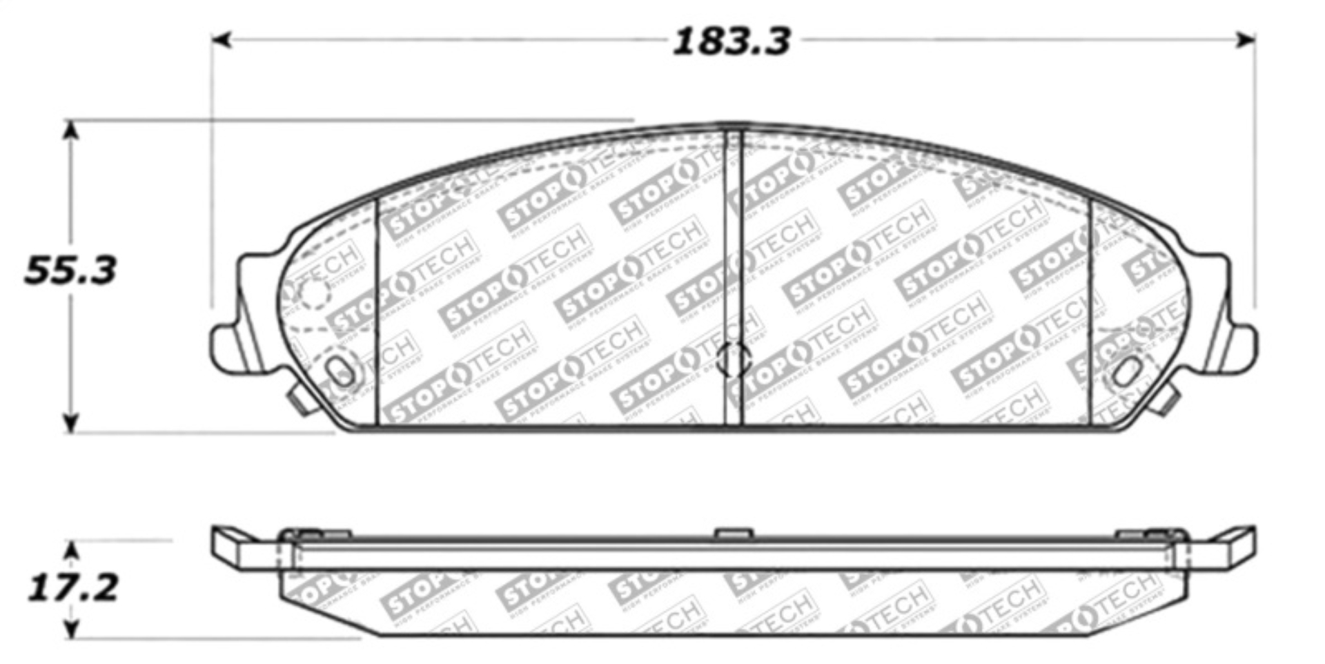 Picture of Stoptech ST Street Brake Pads Front - 305.10580