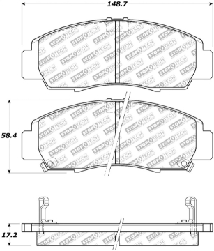 Picture of Stoptech ST Street Brake Pads Front - 305.07870