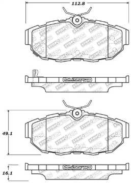 Picture of Stoptech ST Street Brake Pads Rear - 305.14650