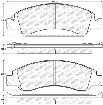 Picture of Stoptech ST Street Brake Pads Front - 305.13630