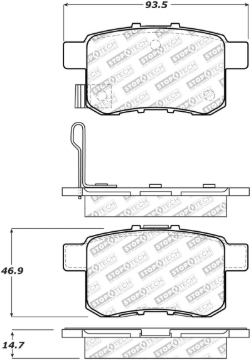 Picture of Stoptech ST Street Brake Pads Rear - 305.13360