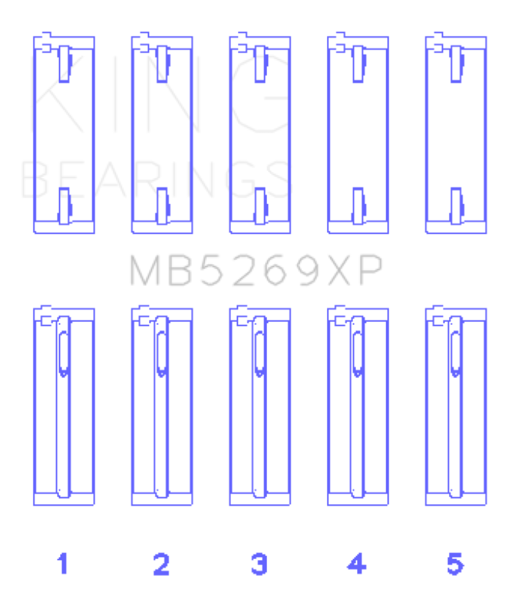 Picture of King Engine Bearings KING Main Bearings - MB5269XP
