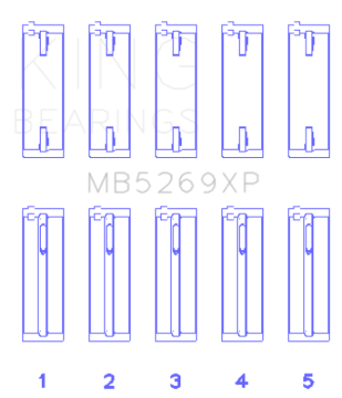 Picture of King Engine Bearings KING Main Bearings - MB5269XP