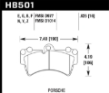 Picture of Hawk Performance HAWK HPS Brake Pad Sets Front - HB501F.625