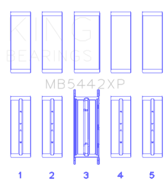 Picture of King Engine Bearings KING Main Bearings - MB5442XP.026