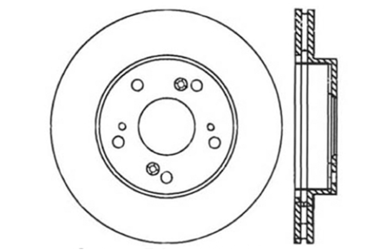 Picture of Sport Drilled & Slotted Brake Rotor; Front Left