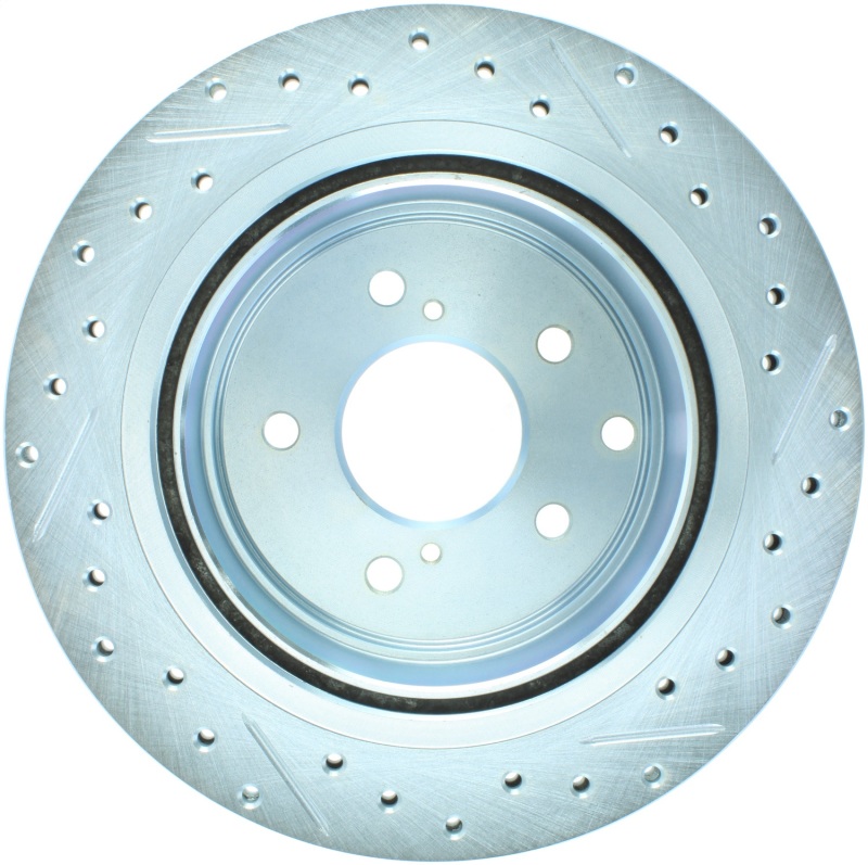 Picture of Select Sport Drilled and Slotted Brake Rotor; Rear Left