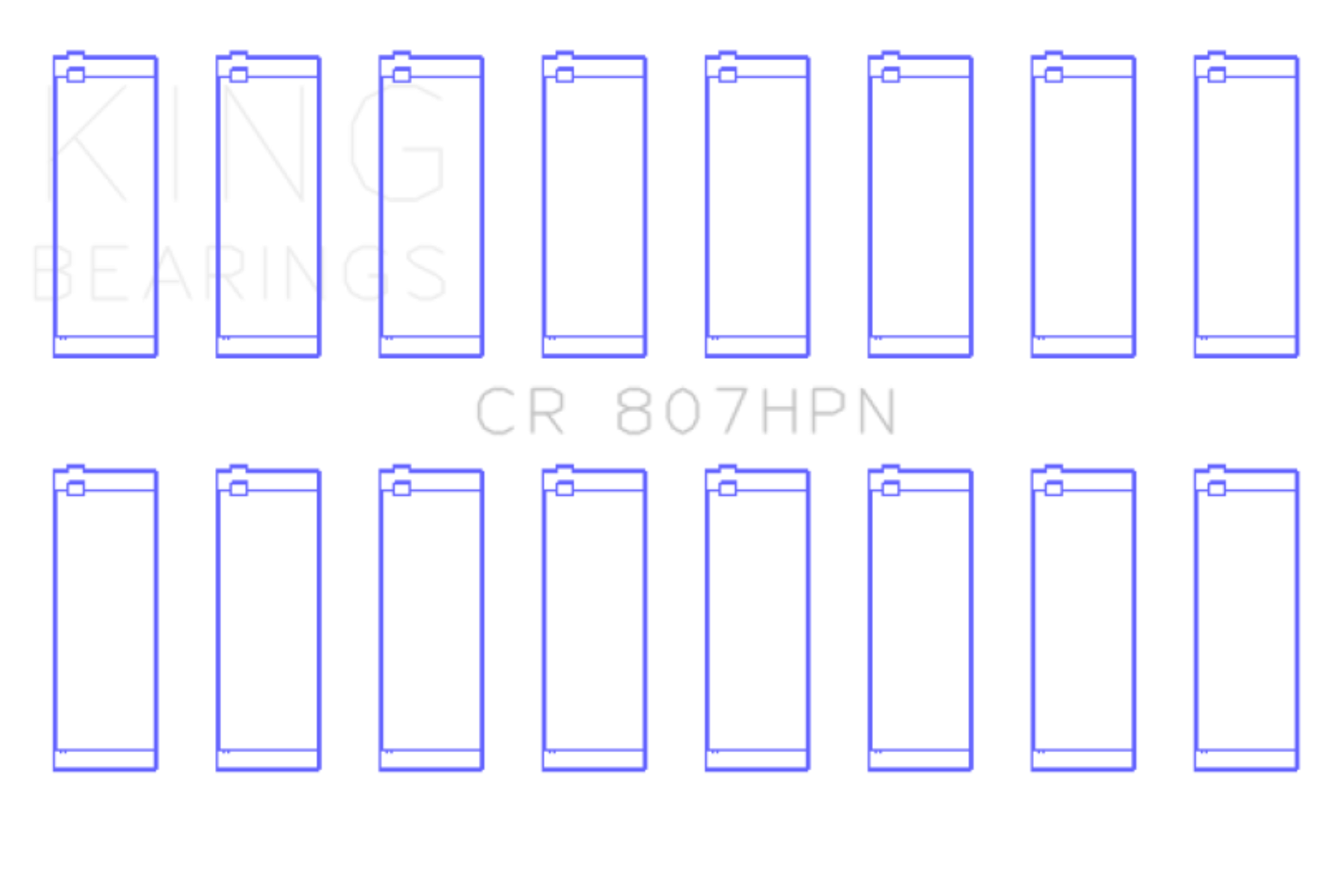 Picture of King Engine Bearings KING Connecting Rod Bearings - CR807HPN021
